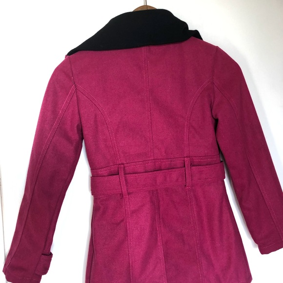 Belted Double Breasted Sleigh Coat High Collar - Picture 3 of 3